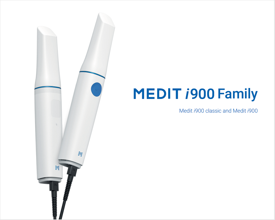 Medit i900 Family, Medit i900 classic and Medit i900 intraoral scanners