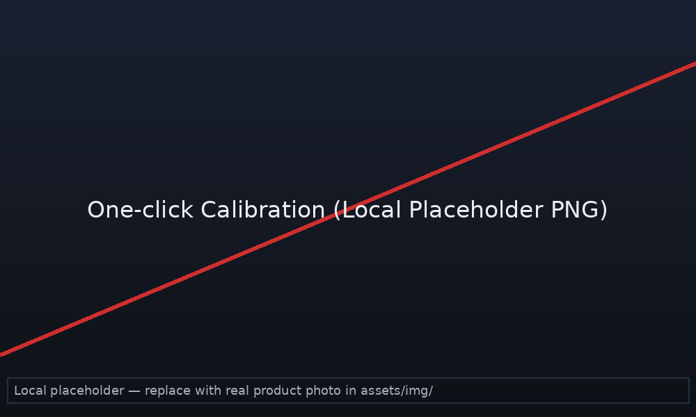 One‑click calibration & tool station